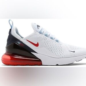 Nike Men's Air Max 270s Red White and Blue Sneakers